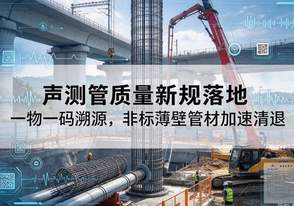 漠河声测管质量新规落地，一物一码溯源，非标薄壁管材加速清退