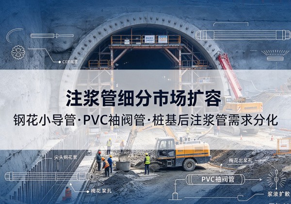 漠河注浆管细分市场扩容，隧道钢花小导管、PVC 袖阀管、桩基后注浆管需求分化